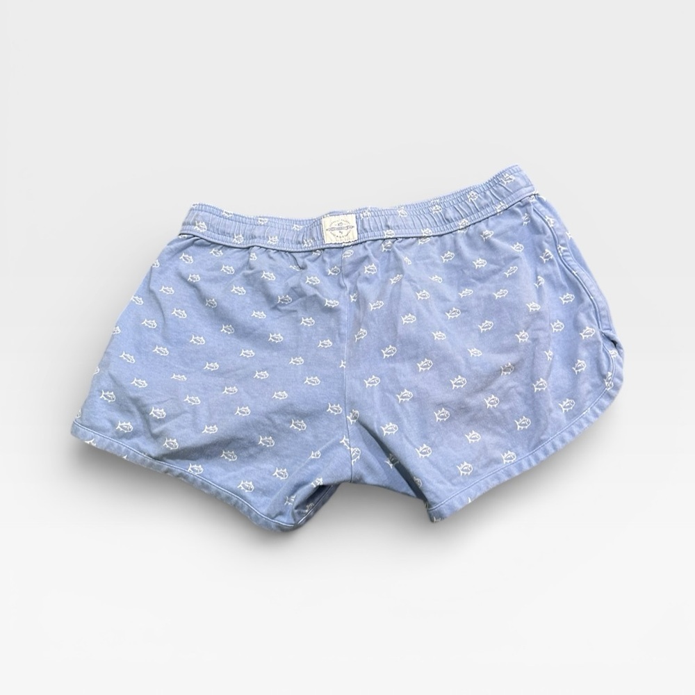 Southern Tide Blue Sleep Shorts with Fish - Picture 2 of 6